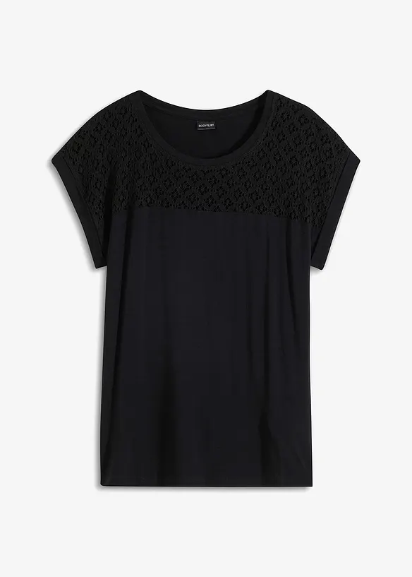 Shirt mit Spitze, bonprix