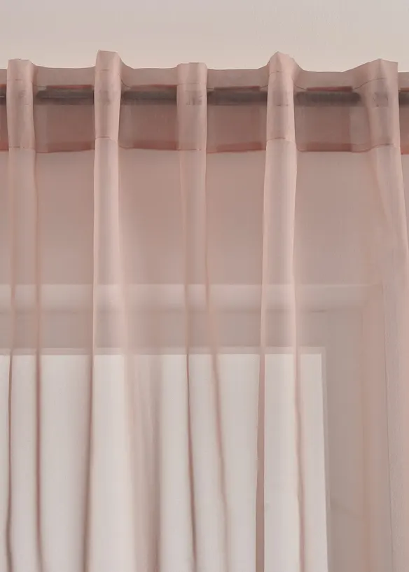 Gardine aus leichtem Voile (1er Pack), bonprix
