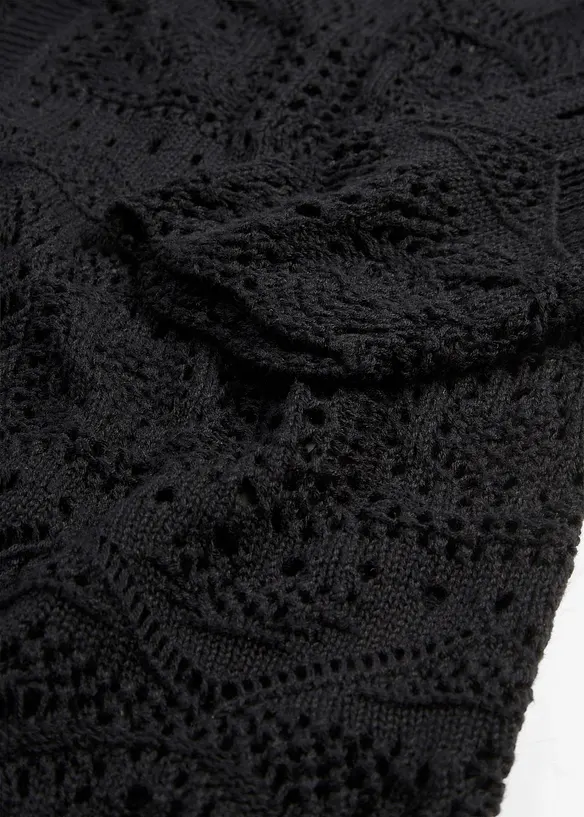 Ajour Longstrickjacke, bonprix
