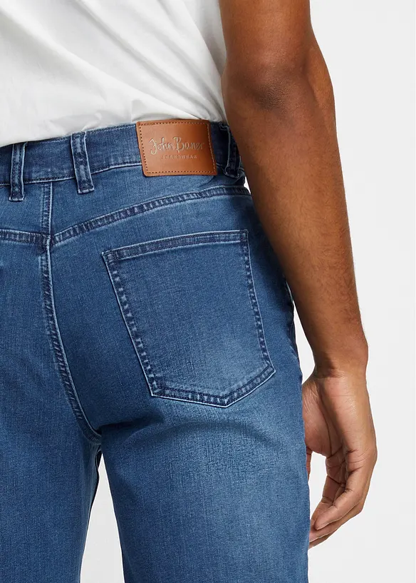 Classic Fit Power-Stretch-Jeans mit T-400 m. Komfortschnitt, Tapered, bonprix