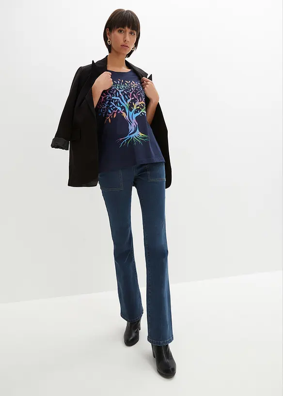 Bedrucktes T-Shirt aus Bio-Baumwolle, bonprix