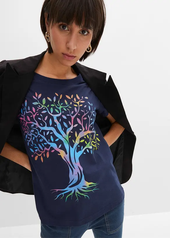 Bedrucktes T-Shirt aus Bio-Baumwolle, bonprix