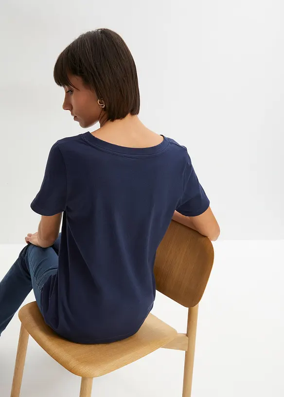 Bedrucktes T-Shirt aus Bio-Baumwolle, bonprix