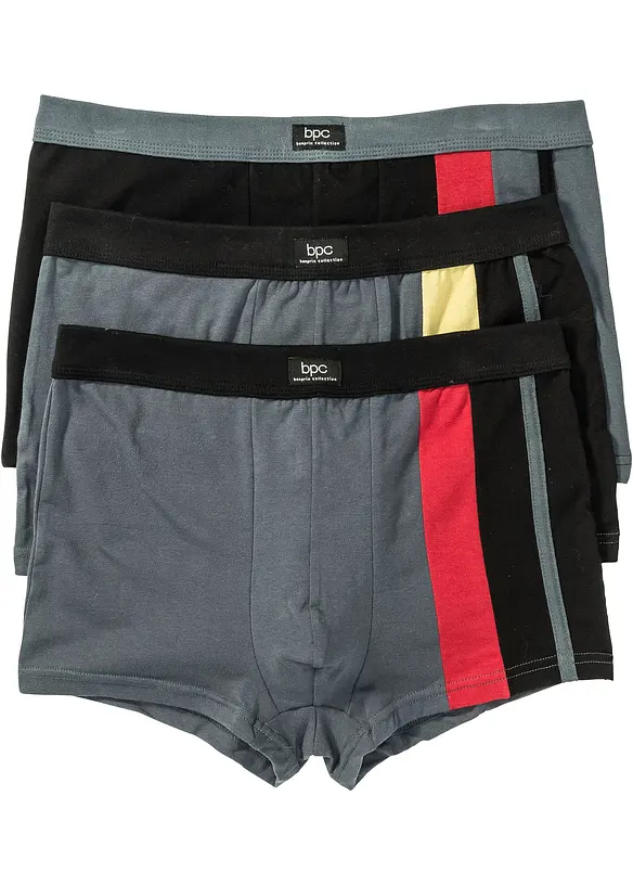 Lot de 3 boxers taille élastiquée confortable, bonprix
