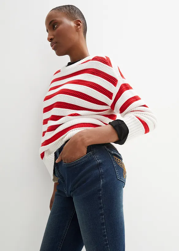 Jean Bootcut taille moyenne, extensible, bonprix