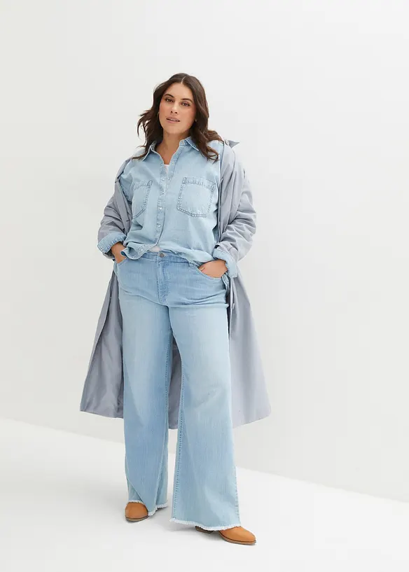 Jean large taille haute, bonprix