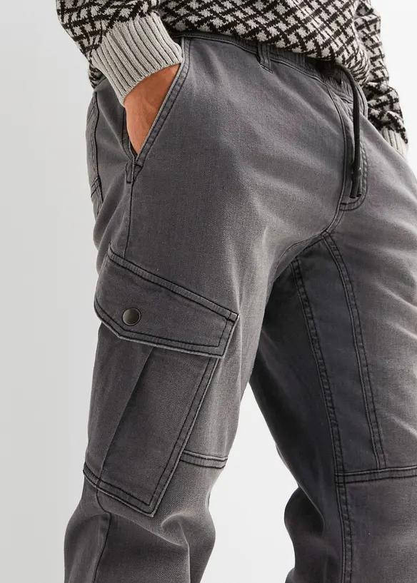 Regular Fit Jeans-Jogger mit Komfortbund, Straight, bonprix