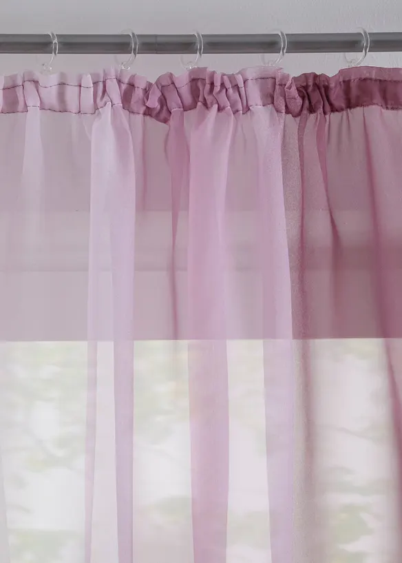 Lot de 2 voilages en tissu l&eacute;ger, aussi en XXL, bonprix