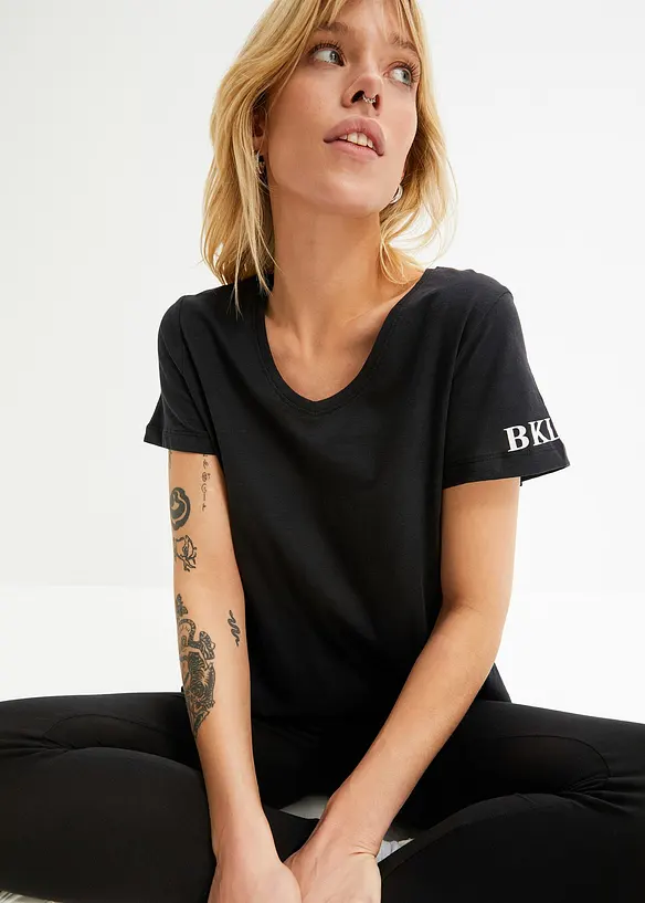 T-Shirt aus reiner Baumwolle, bonprix