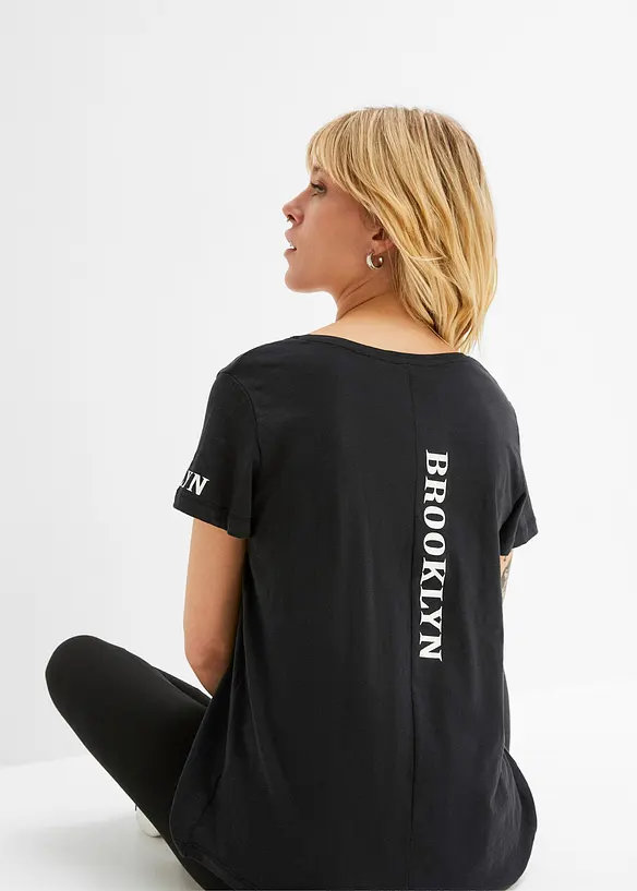 T-Shirt aus reiner Baumwolle, bonprix