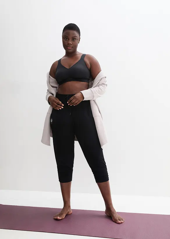 Pantalon sarouel d&eacute;contract&eacute; avec ourlet resserr&eacute;, bonprix