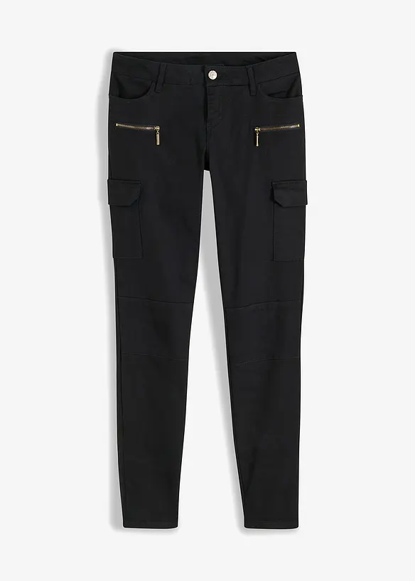 Cargohose aus elastischem Baumwoll-Mix, bonprix