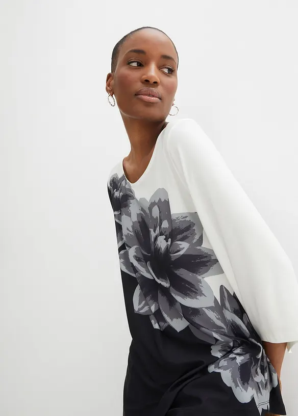 Tunique en jersey imprim&eacute;, bonprix