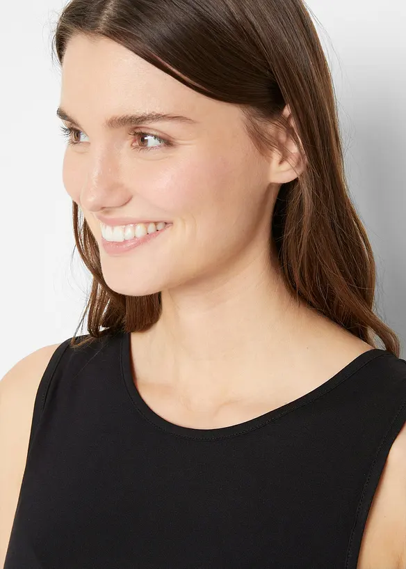 Long-Top aus softer Viskose, 2er- Pack, bonprix