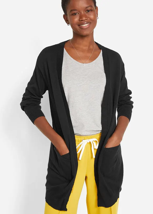 Baumwoll-Feinstrickjacke, bonprix