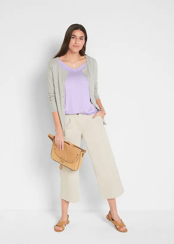 Longshirt aus softer Viskose, 2er-Pack, bonprix