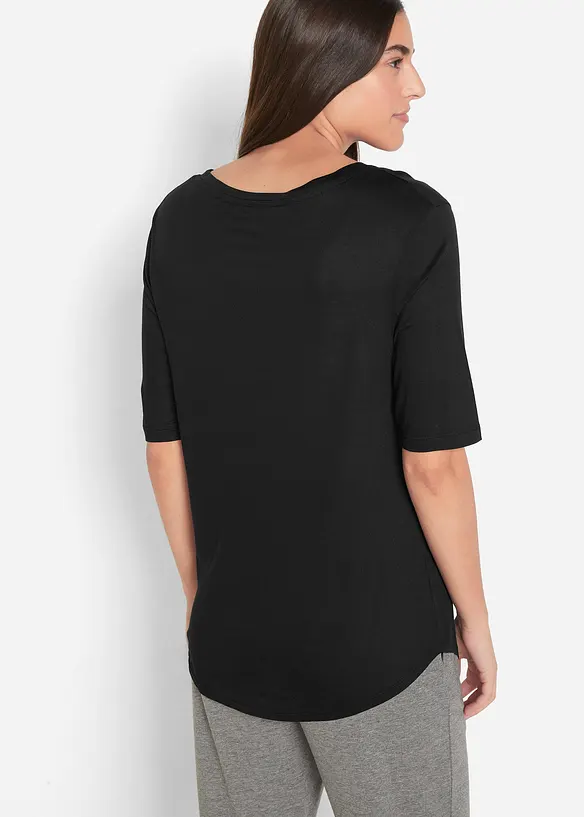 Longshirt aus softer Viskose, 2er-Pack, bonprix