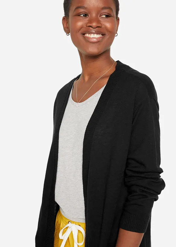 Baumwoll-Feinstrickjacke, bonprix