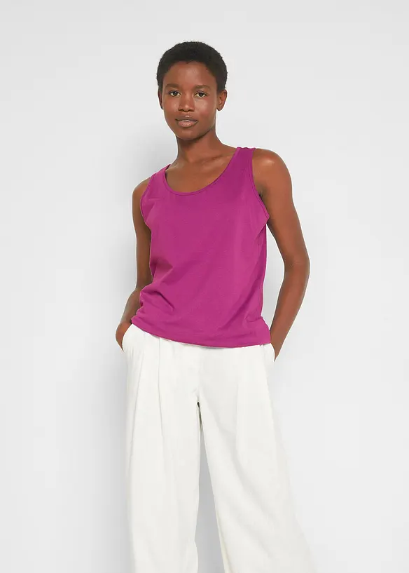 Long-Top aus reiner Baumwolle (5er Pack), bonprix