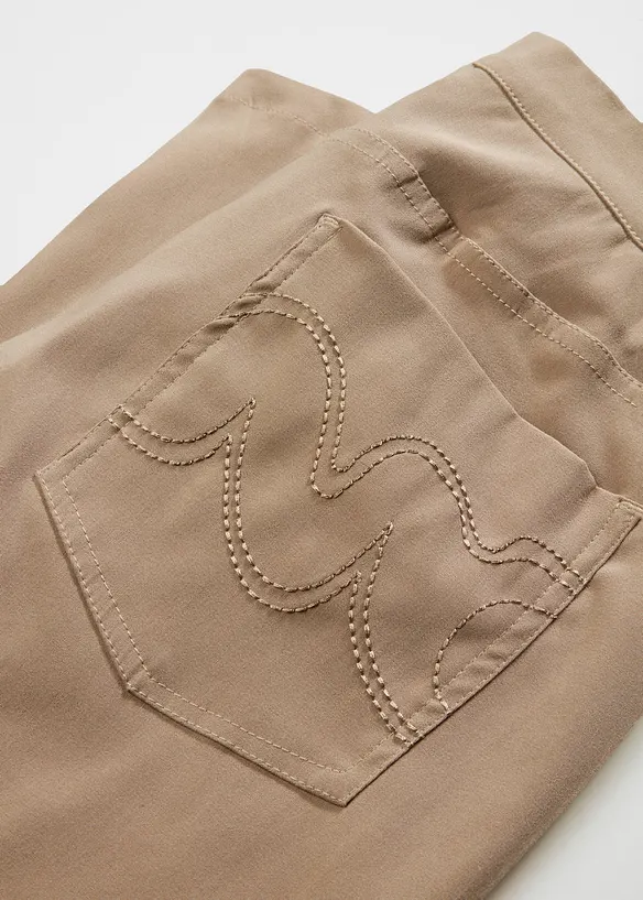 Pantalon droit en bengaline extensible, bonprix