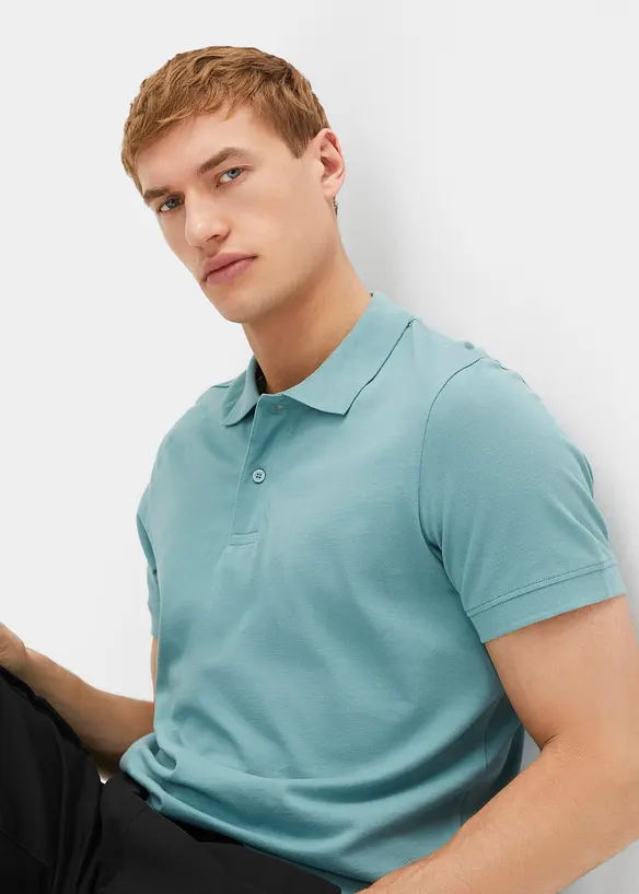 Piqué-Poloshirt aus reiner Bio-Baumwolle, bonprix