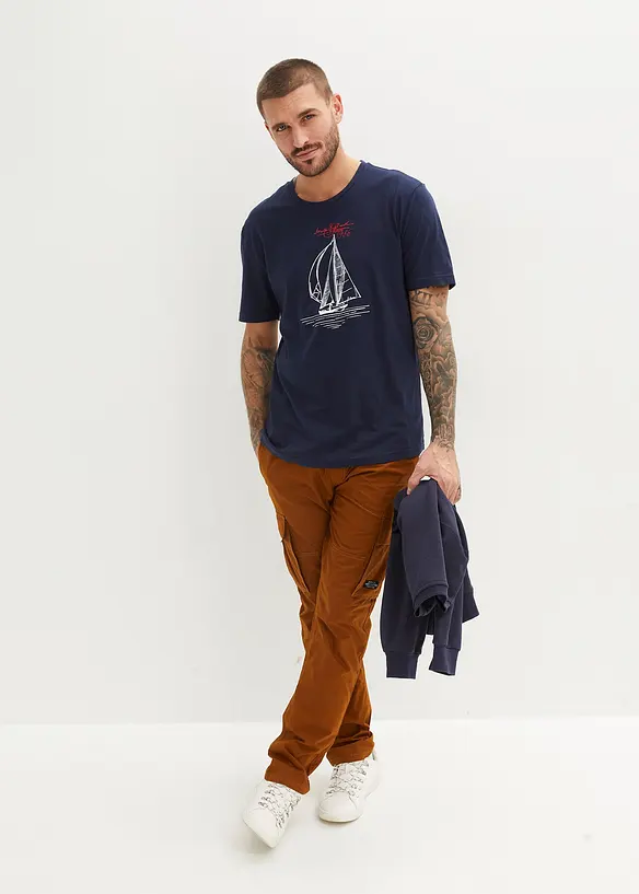 T-Shirt (2er Pack) aus reiner Bio-Baumwolle, bonprix