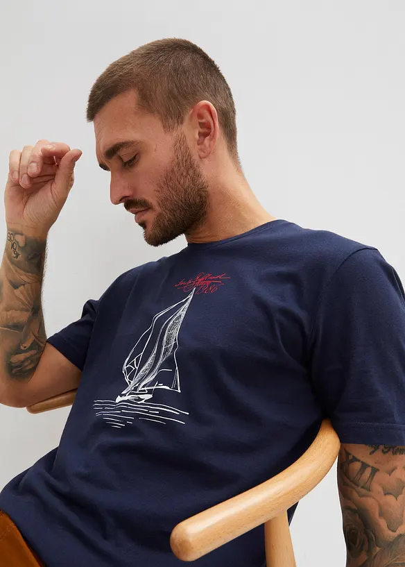 T-Shirt (2er Pack) aus reiner Bio-Baumwolle, bonprix