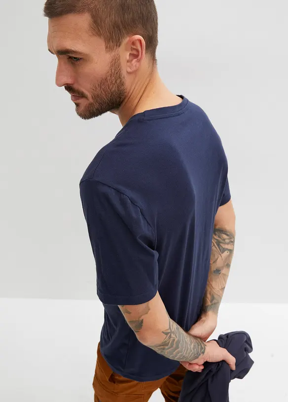 T-Shirt (2er Pack) aus reiner Bio-Baumwolle, bonprix