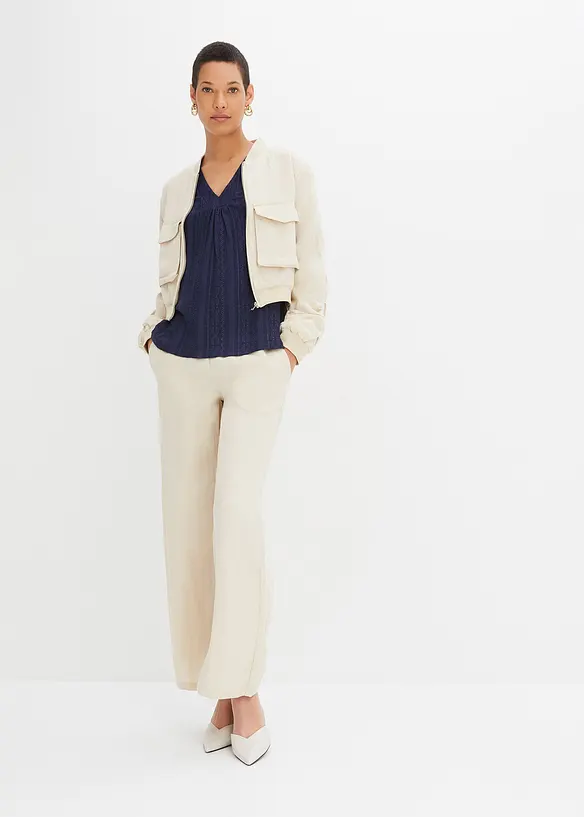 Top en broderie anglaise, bonprix