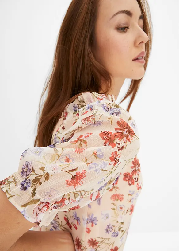 Blouse &agrave; encolure Bardot, bonprix