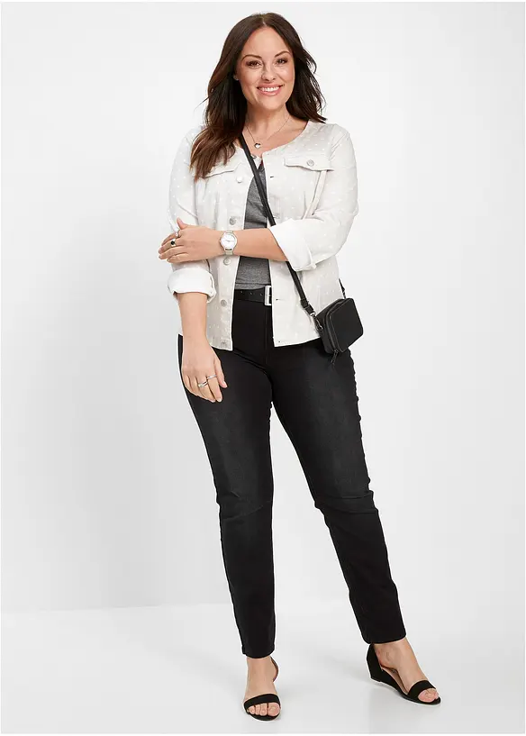 Jean skinny taille mi-haute, extensible, bonprix