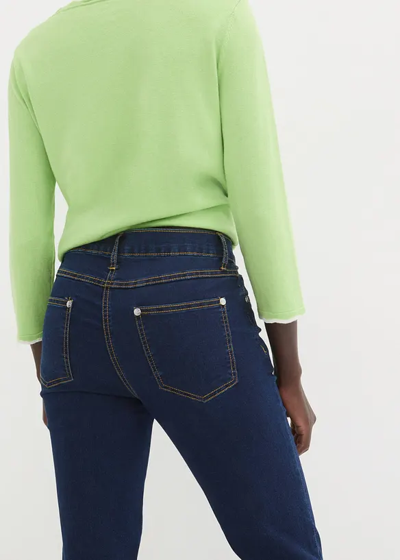 Slim-Fit-Jeans Mid Waist, Super Stretch, bonprix