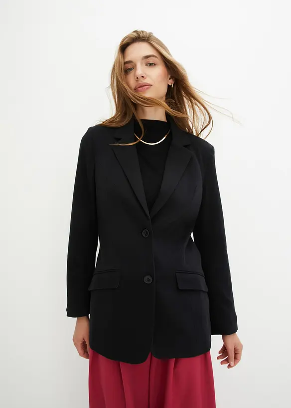 Longblazer aus Baumwoll-Jersey, bonprix