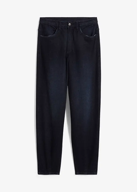 Jean barrel taille haute et élastiquée, bonprix