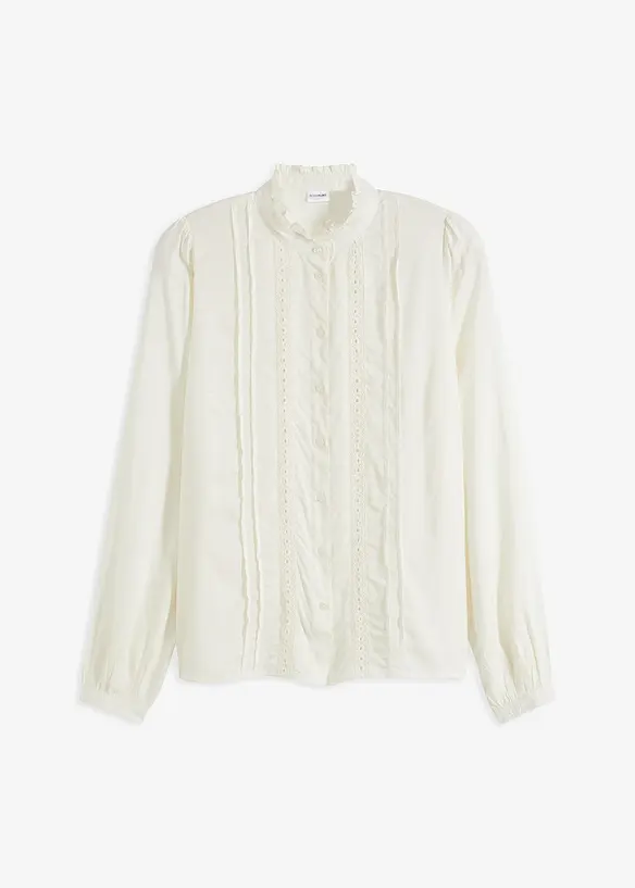 Bluse mit Lochstickerei, bonprix