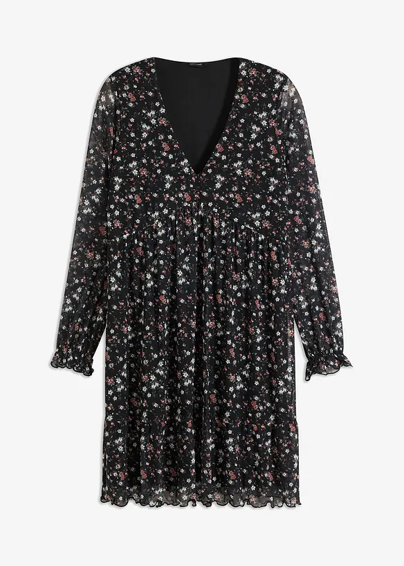 Jersey Kleid aus Mesh, bonprix