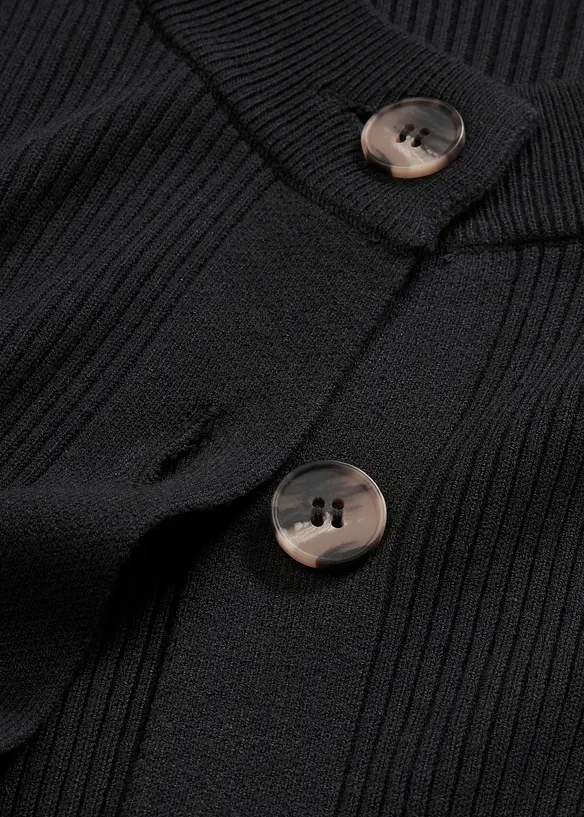 Gilet en maille côtelée, bonprix