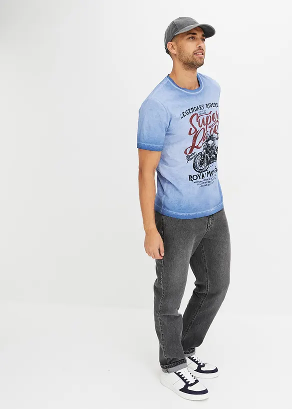 T-shirt en coton, aspect délavé, bonprix