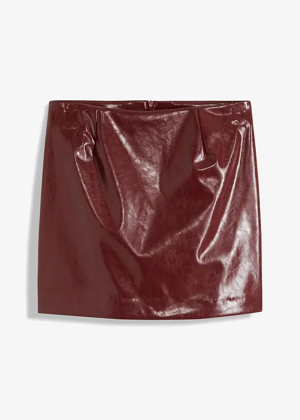 Mini-jupe enduite, bonprix