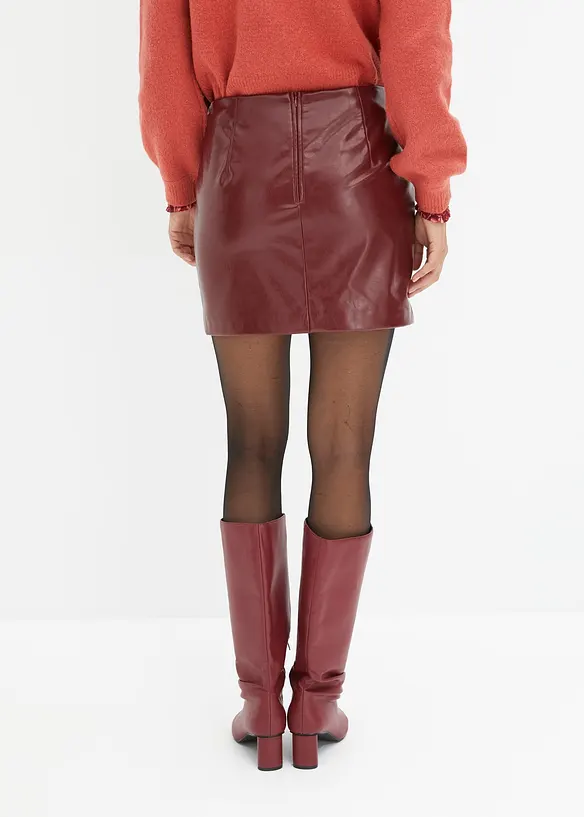 Mini-jupe enduite, bonprix