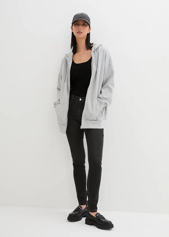 Sweat zippé à capuche, bonprix