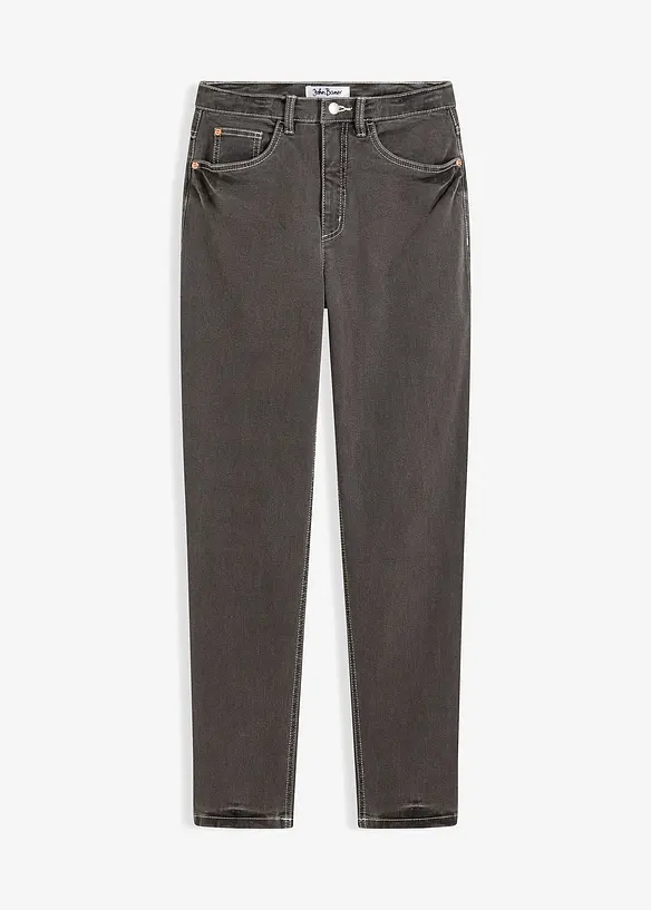 Jean mom taille haute, extensible, bonprix