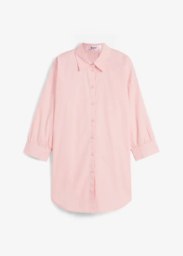 Chemisier oversize en coton, manches 3/4, bonprix