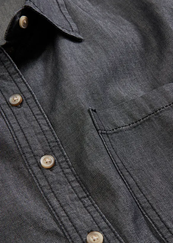 Oversized Jeanshemd aus Bio-Baumwolle, bonprix