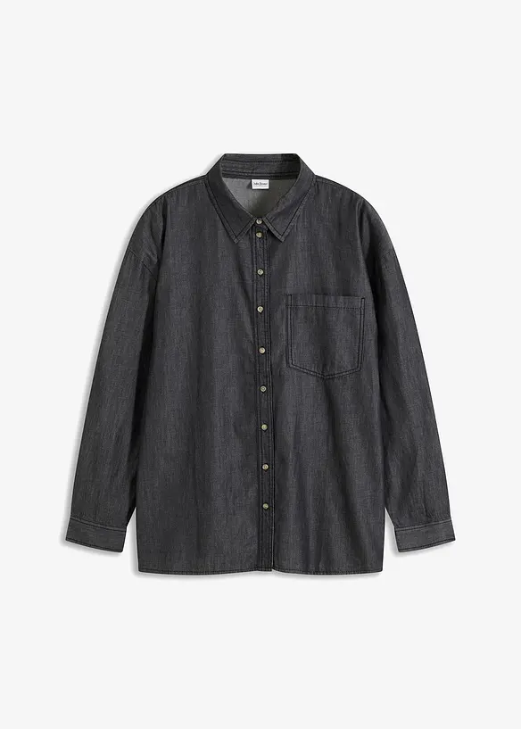 Oversized Jeanshemd aus Bio-Baumwolle, bonprix