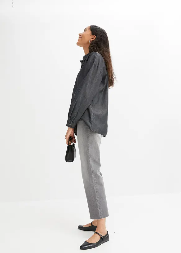 Oversized Jeanshemd aus Bio-Baumwolle, bonprix