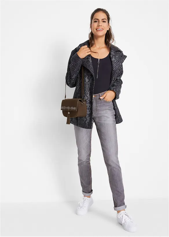 Jean Mom extensible, taille mi-haute, bonprix