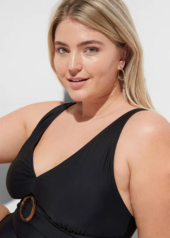 Light Shape-Badeanzug mit V-Ausschnitt, bonprix