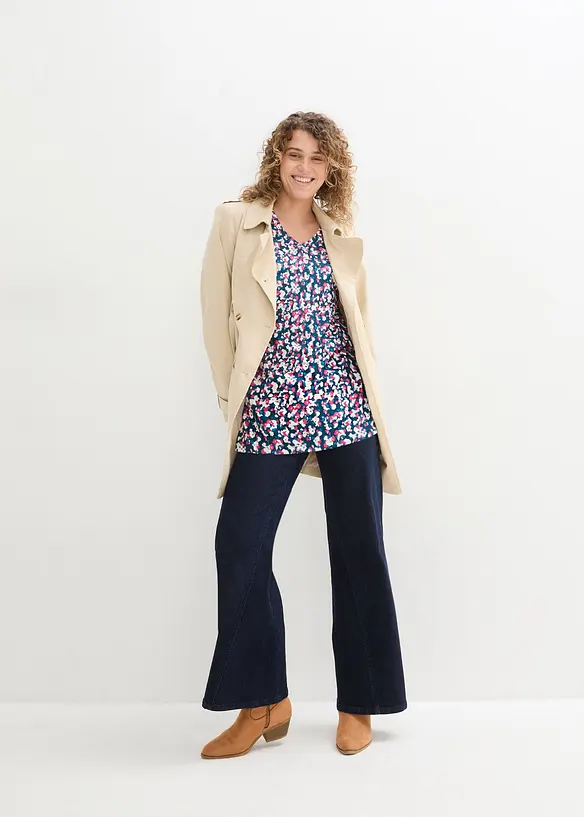 T-shirt en jersey viscose et lin, bonprix