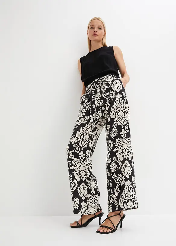 Palazzo-Hose mit Bequembund, bonprix
